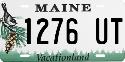 ME license plate 1276UT