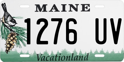 ME license plate 1276UV