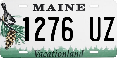 ME license plate 1276UZ