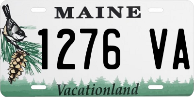 ME license plate 1276VA