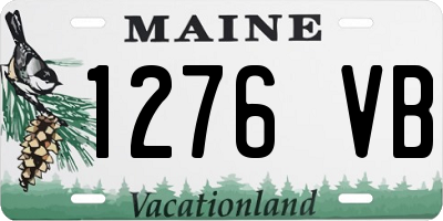 ME license plate 1276VB