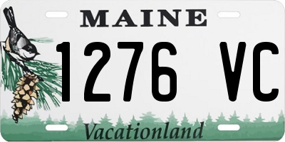 ME license plate 1276VC