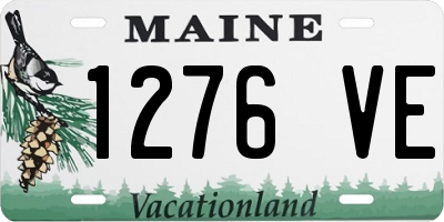 ME license plate 1276VE