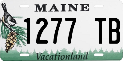 ME license plate 1277TB