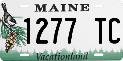 ME license plate 1277TC