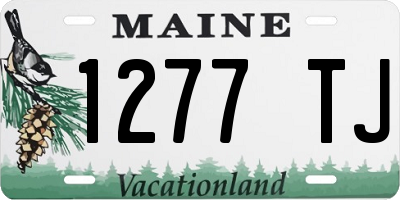 ME license plate 1277TJ