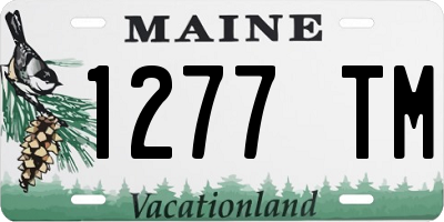 ME license plate 1277TM