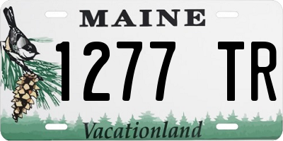 ME license plate 1277TR