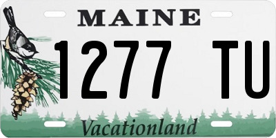 ME license plate 1277TU