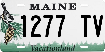 ME license plate 1277TV