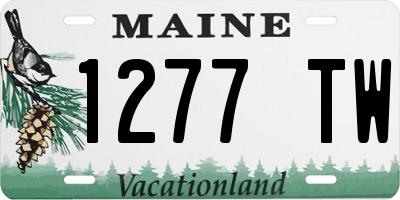 ME license plate 1277TW