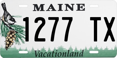 ME license plate 1277TX
