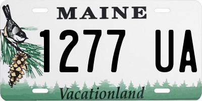 ME license plate 1277UA