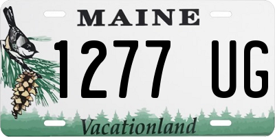 ME license plate 1277UG