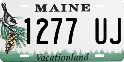 ME license plate 1277UJ