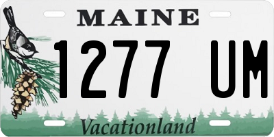 ME license plate 1277UM