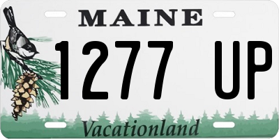 ME license plate 1277UP