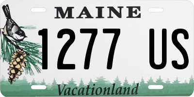 ME license plate 1277US