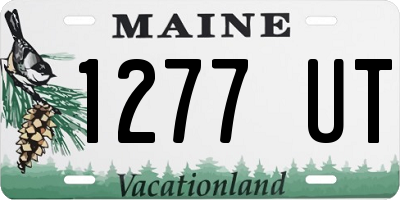 ME license plate 1277UT