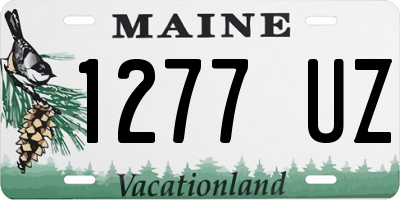 ME license plate 1277UZ