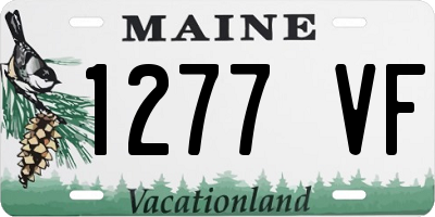 ME license plate 1277VF