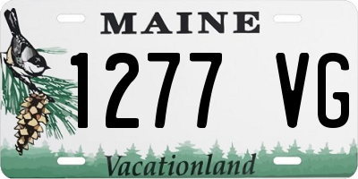 ME license plate 1277VG