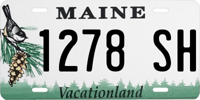 ME license plate 1278SH
