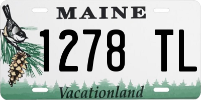 ME license plate 1278TL