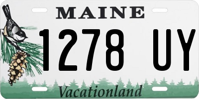ME license plate 1278UY