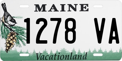 ME license plate 1278VA