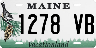 ME license plate 1278VB