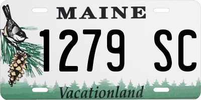 ME license plate 1279SC