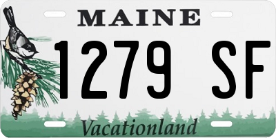 ME license plate 1279SF