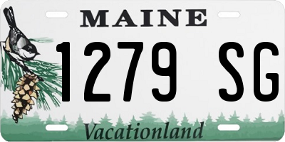 ME license plate 1279SG