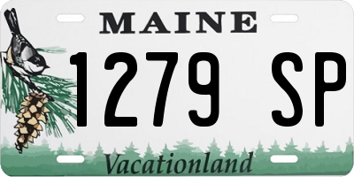 ME license plate 1279SP
