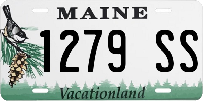 ME license plate 1279SS