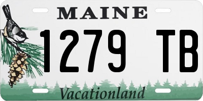 ME license plate 1279TB