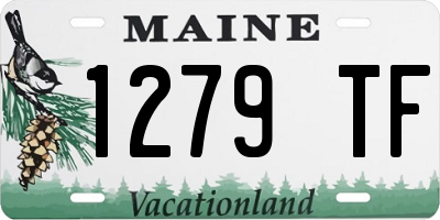 ME license plate 1279TF