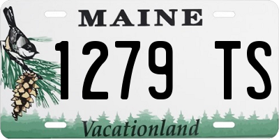ME license plate 1279TS