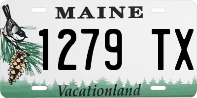 ME license plate 1279TX
