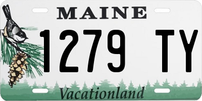 ME license plate 1279TY