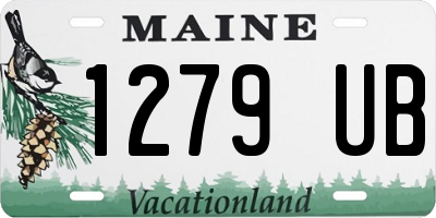 ME license plate 1279UB