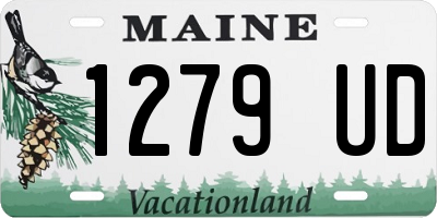ME license plate 1279UD