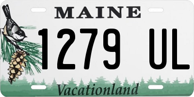 ME license plate 1279UL