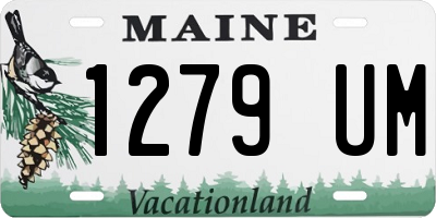 ME license plate 1279UM