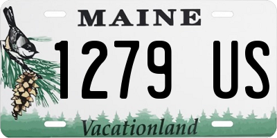 ME license plate 1279US