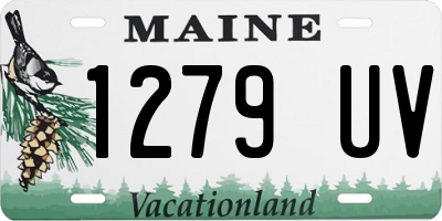 ME license plate 1279UV