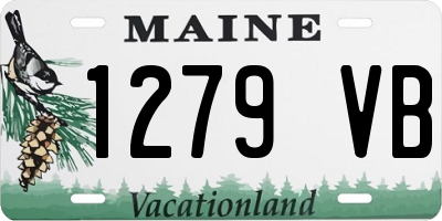 ME license plate 1279VB