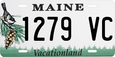 ME license plate 1279VC