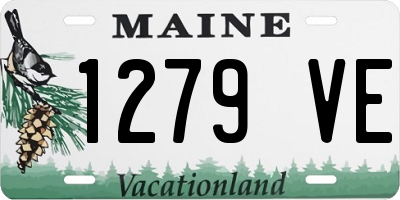 ME license plate 1279VE